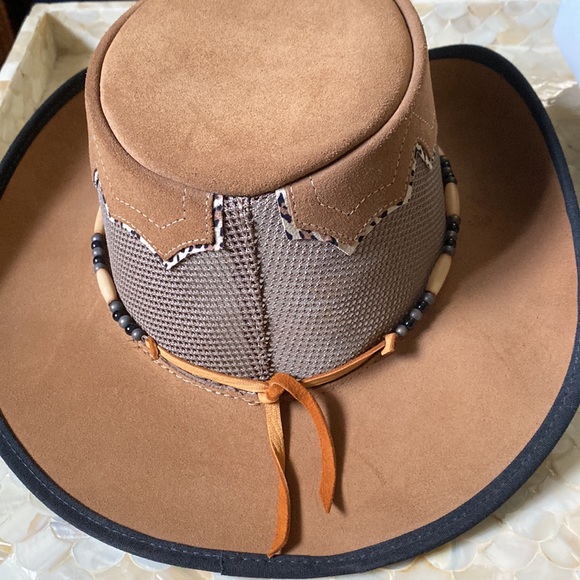 MEN'S HEAD'N HOME SIROCCO LEATHER HAT - Picture 8 of 12